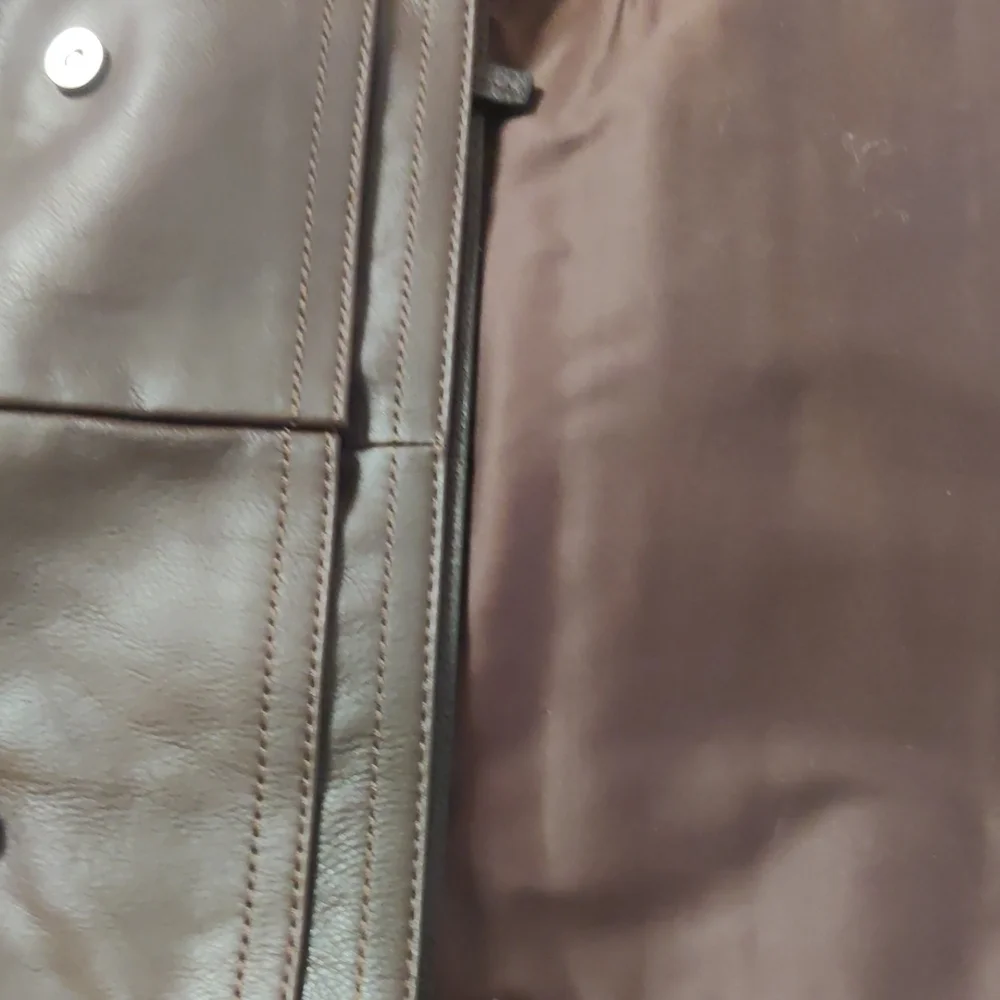 Fossil Brown Leather Briefcase Unisex